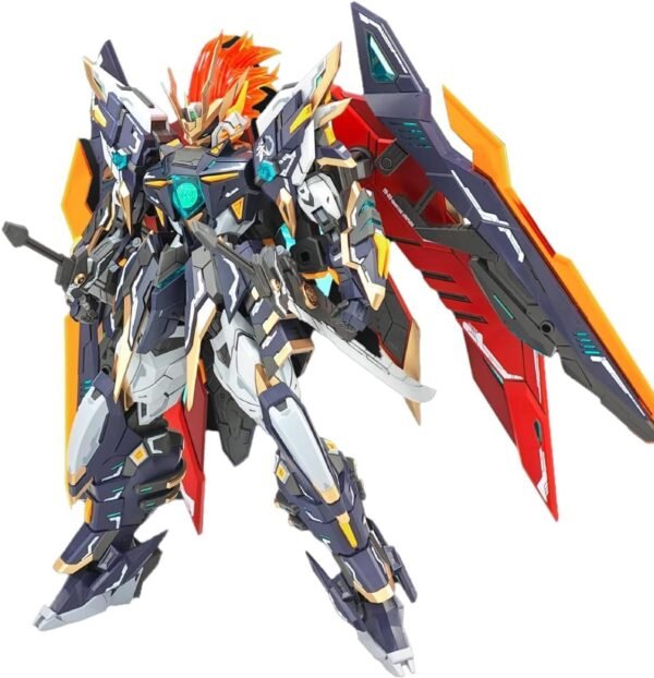 SNAA Emperor Series YR-03 Martial Emperor Plastic Model Kit with Dual Swords and Two Interchangeable Backpacks