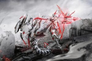 719nhj5iwrl. ac sl1500 .jpg NUCLEAR GOLD RECONSTRUCTION × ANIMESTER 1/12 Ziwei Star White Mecha Girl Articulated Plastic Model Kit