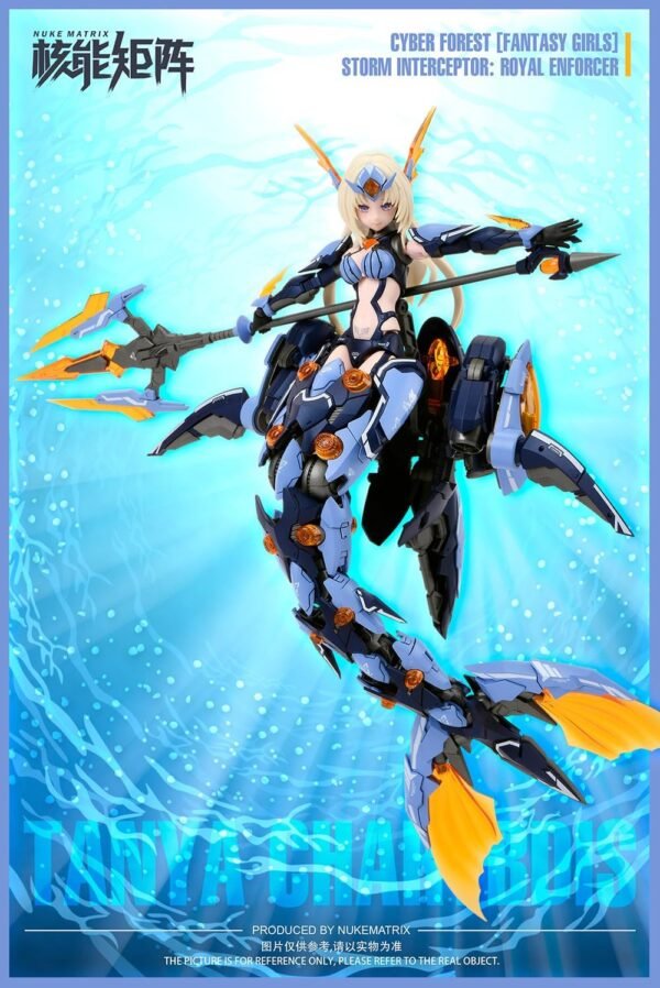 NUKE MATRIX 1/12 ATKGIRL Abyss Diva Mermaid Mecha Girl Articulated Plastic Model Kit Full Set