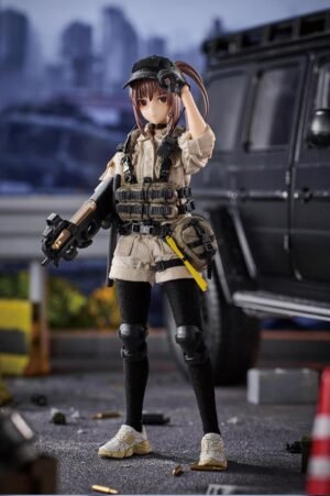 81wzyhdvwkl. ac sl1500 .jpg HASUKI 1/12 Pocket Art Security Guard Reise Hiyo Pre-Painted Articulated Figure with Fabric Outfit